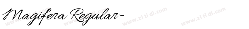 Magifera Regular字体转换 Magifera Regular字体转换